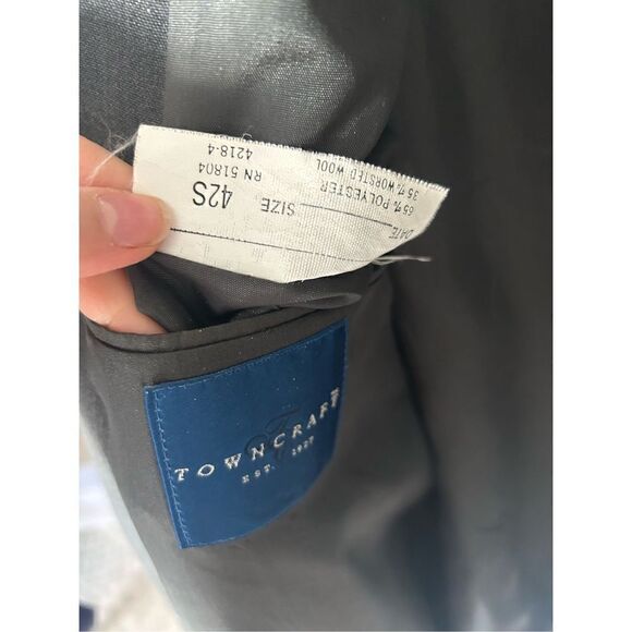 Haggar men’s suit jacket blazer size 42s - Picture 8 of 8